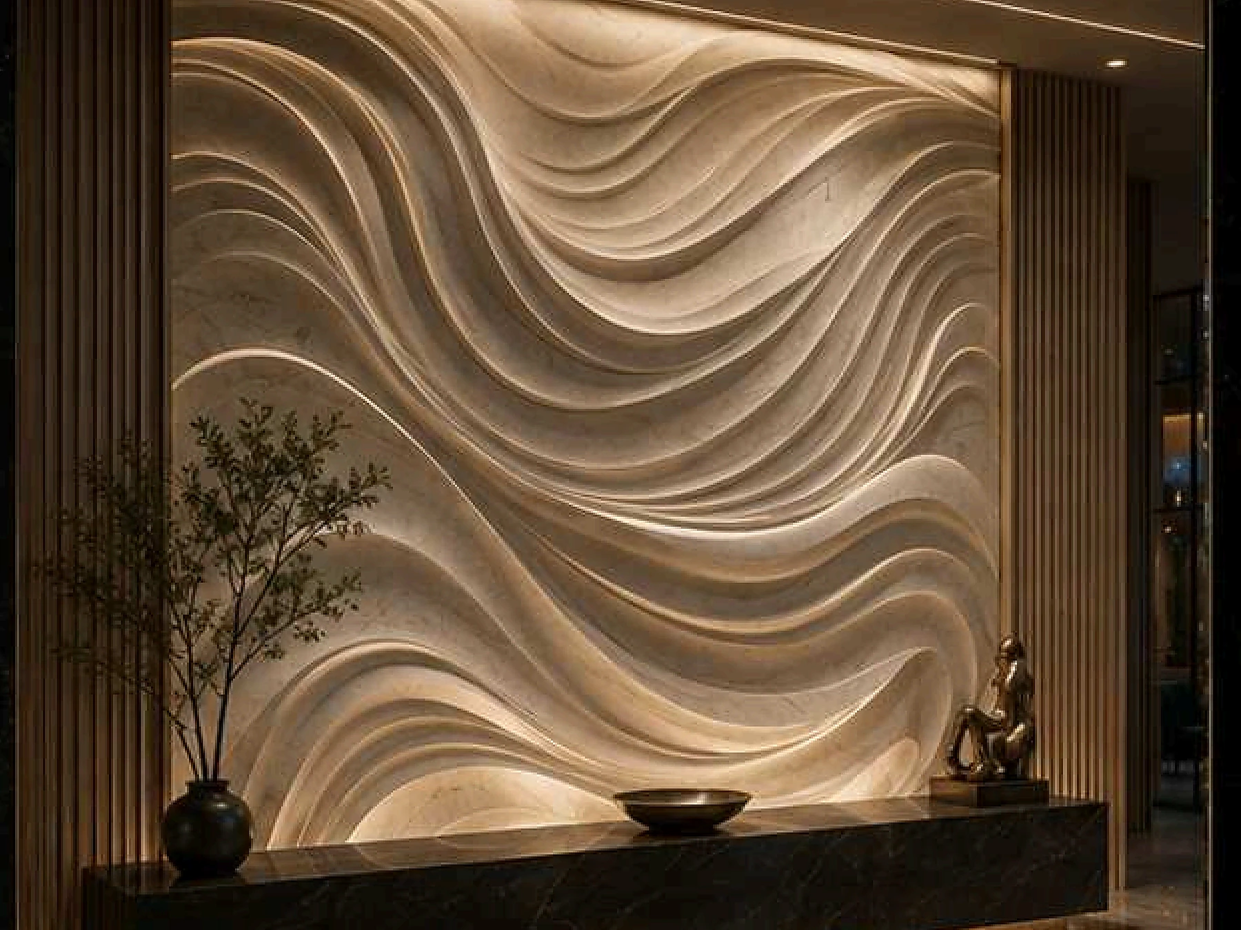 IVA Reception wall