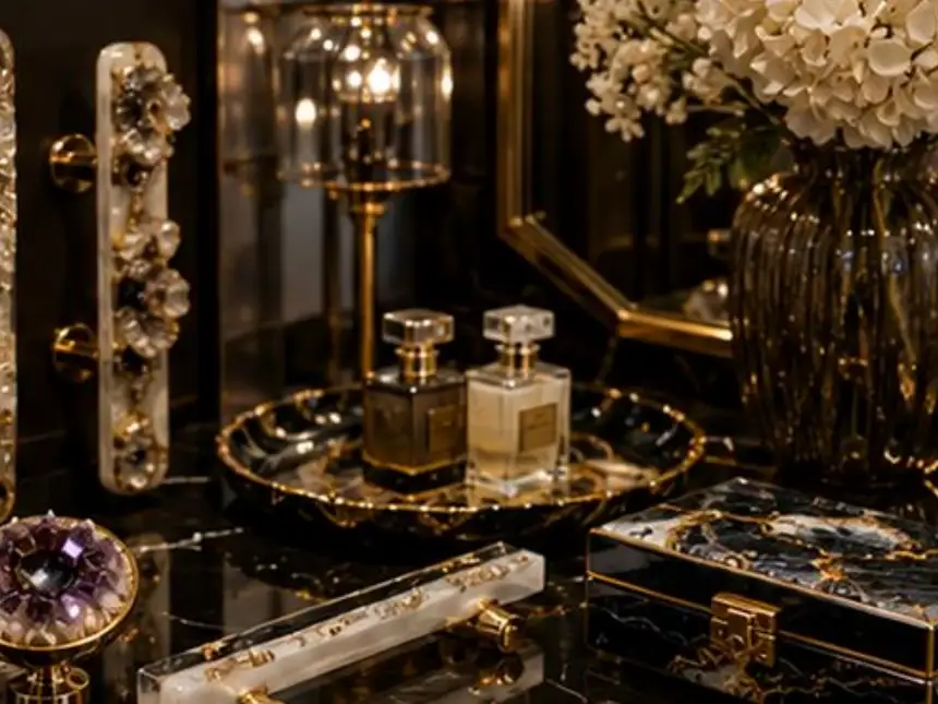 Epoxy Resin Tables – Jewelled Hardware Set