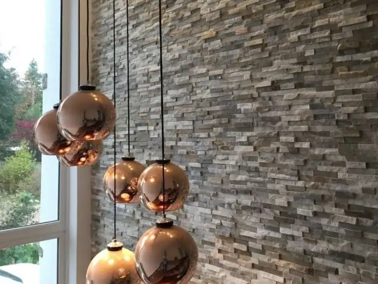 Exterior Stone Cladding – Double Height Stone Entry