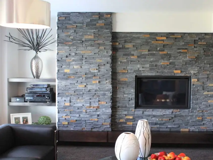 Stacked Stone Panels – Lounge Blended Stone