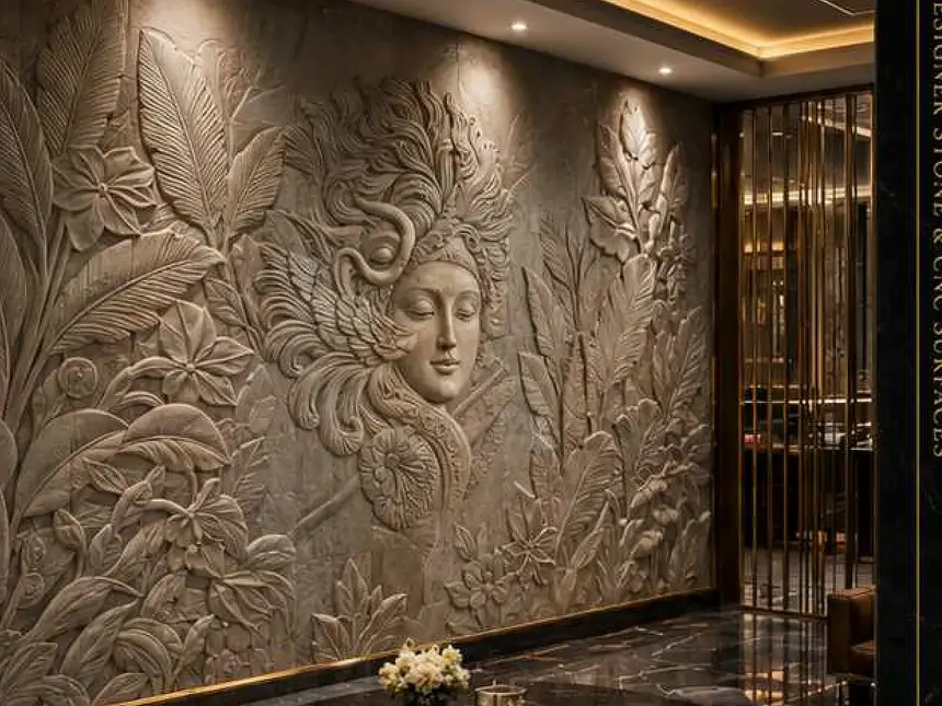 CNC Carved Stone Panels – Heritage Relief Wall