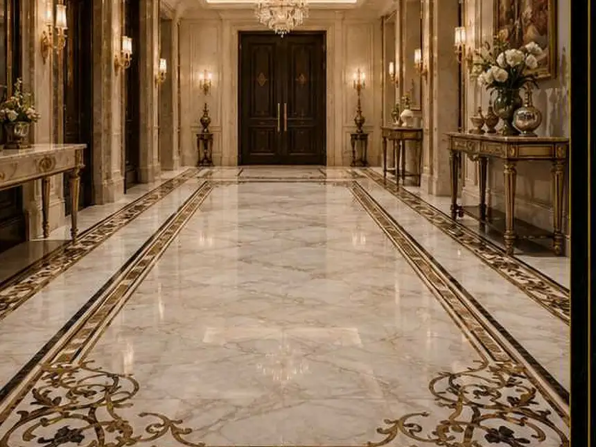 Designer Tile Highlighters – Bespoke Waterjet Corridor