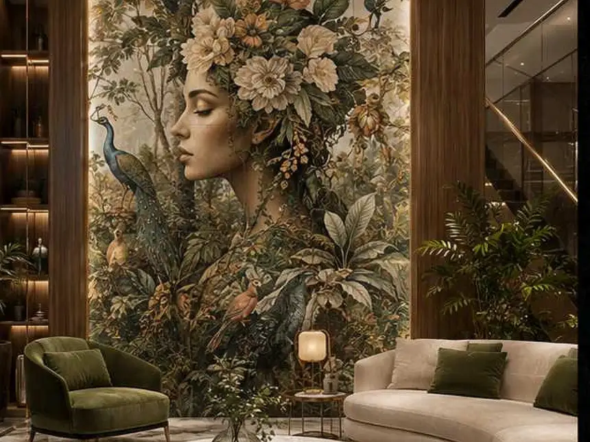 Stone Mosaic Tiles – Nature Narrative Wall