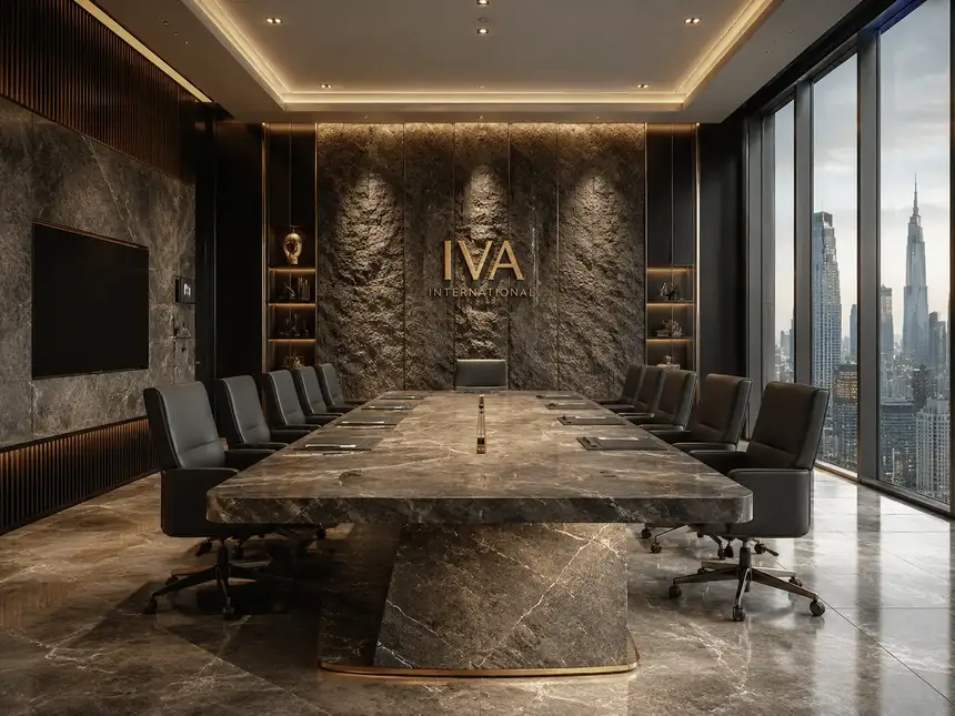 IVA International arc: Luxurious Corporate Boardroom With City View