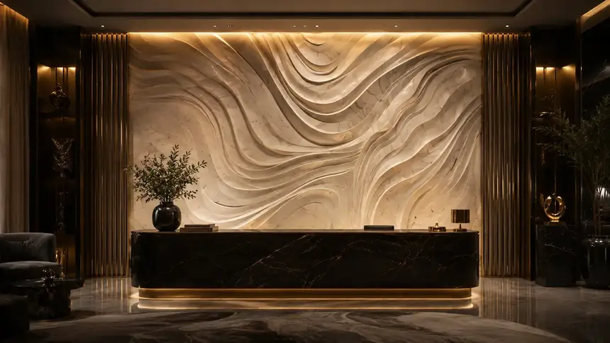 IVA International world: Luxurious Modern Hotel Lobby Design