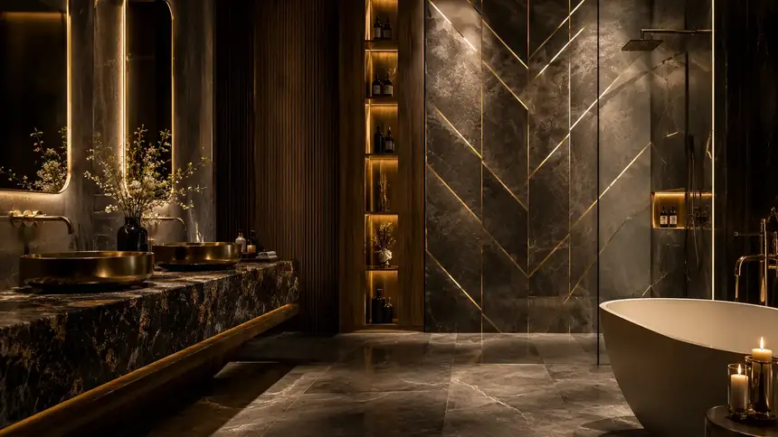 IVA International world: Luxurious Spa Inspired Modern Bathroom