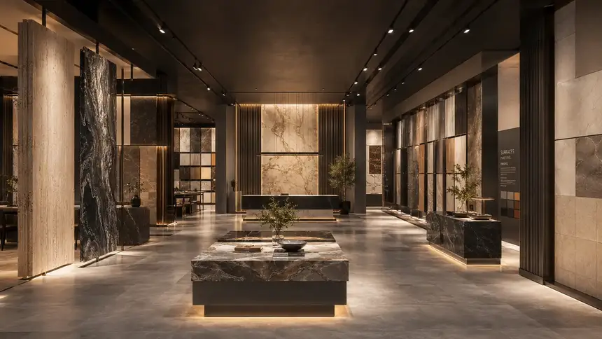 IVA International world: Luxurious Stone And Tile Showroom