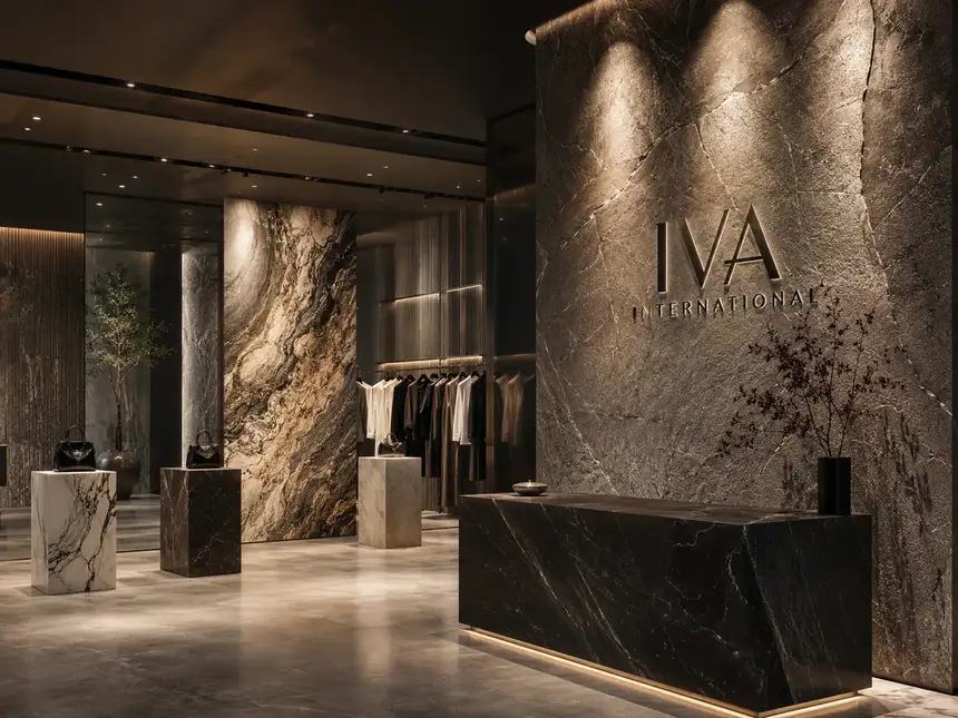 IVA International world: Luxury Fashion Showroom With Sleek Design